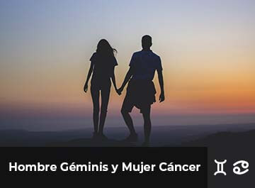 hombre geminis y mujer cancer